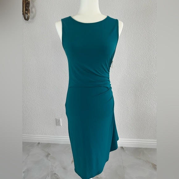 Michael Kors Dresses & Skirts - Michael Kors Teal Asymmetrical Sheath Dress